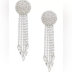 Elegant Sparkling Clear Crystal Drop Earrings